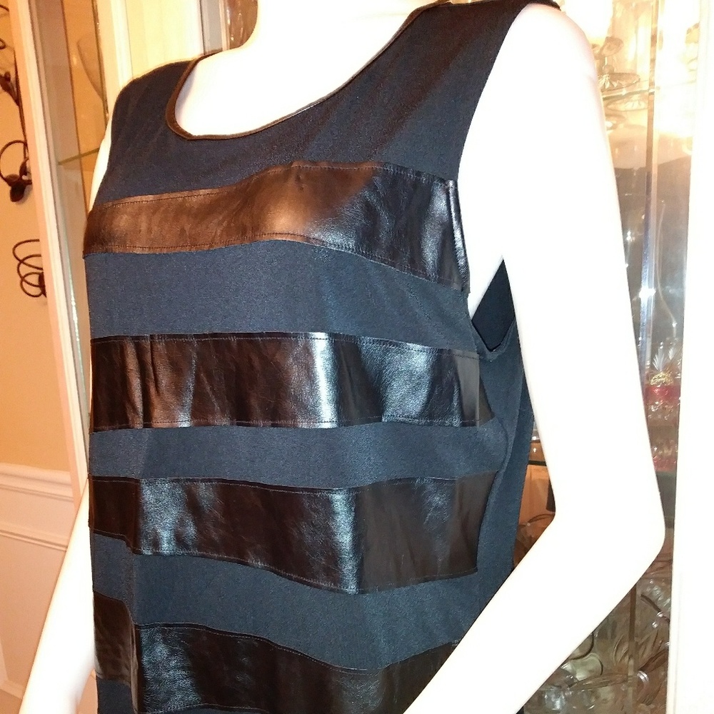 Brand New Alfani Leather top.